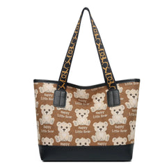Women's Lattice Tote Bag Large Capacity European and American Shoulder Bags