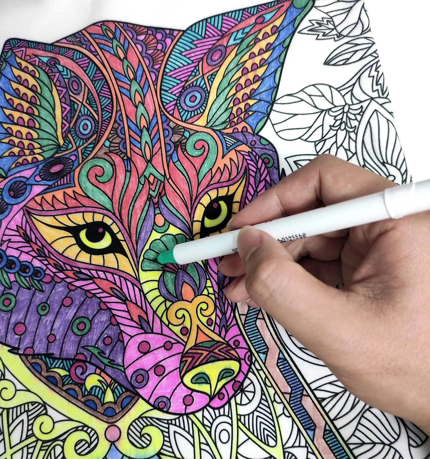 Graffiti Coloring DIY Canvas Tote Bag for Women, Shoulder School Bag