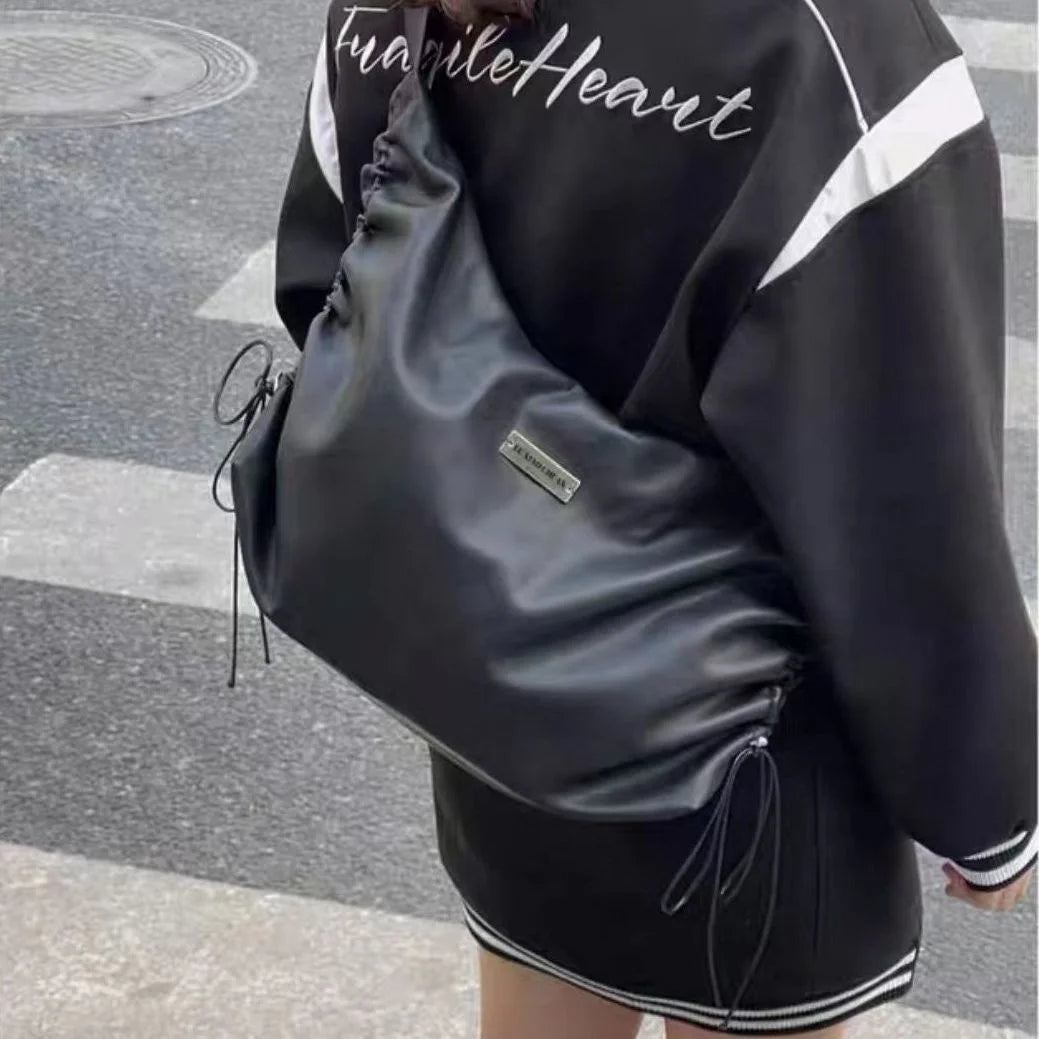 Harajuku Women's Nylon Crossbody Bag Y2K Techwear Style