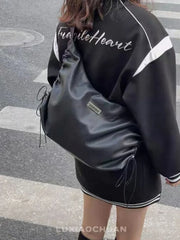 Harajuku Women's Nylon Crossbody Bag Y2K Techwear Style