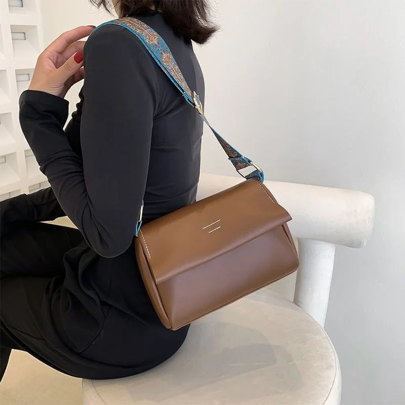 Vintage Shoulder Flap Bag Pu Leather Women Messenger Bags