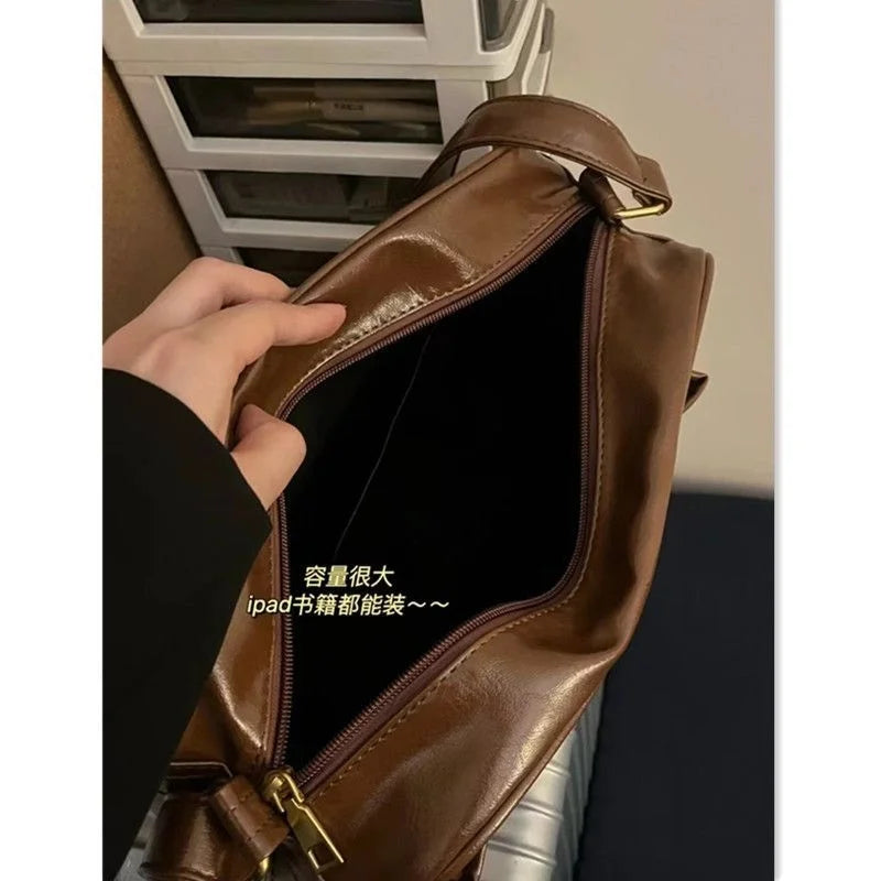 Women's Handbag Vintage PU Leather Messenger Bag Shoulder Bag