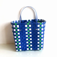 Women's Woven Tote Handbag Plastic Summer Beach Bag