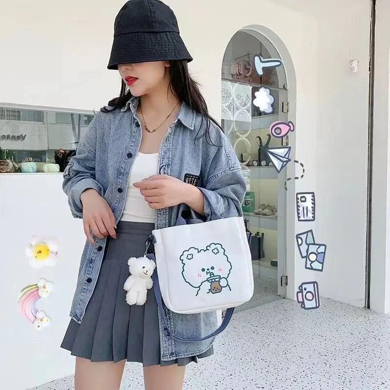 Literature & Art College Student Canvas Backpack