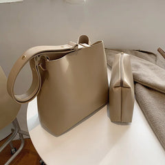 Women's Large Capacity Shoulder Bags PU Leather High Handbags