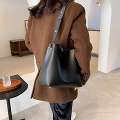 Women's Large Capacity Shoulder Bags PU Leather High Handbags