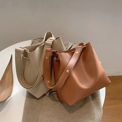 Women's Large Capacity Shoulder Bags PU Leather High Handbags