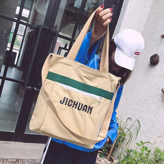 Canvas Crossbody Shoulder Bag Large Capacity Casual Handbag