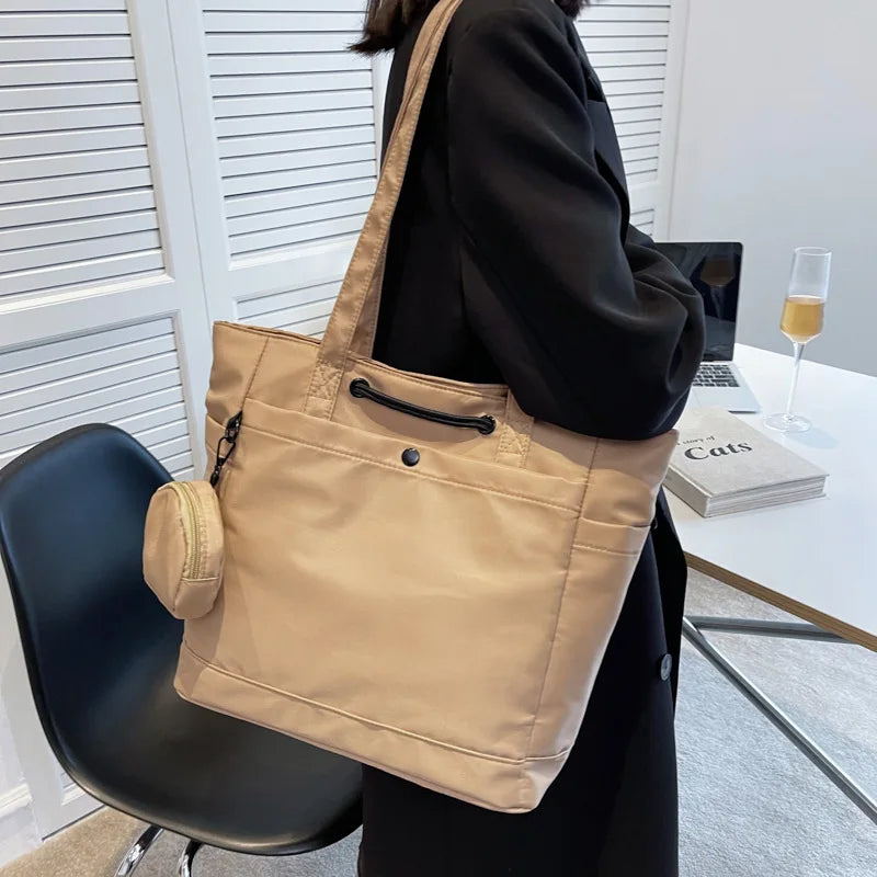 Women's Large Canvas Tote Bag Designer Handbag Casual Shoulder Shopper