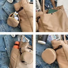 Women's Large Canvas Tote Bag Designer Handbag Casual Shoulder Shopper