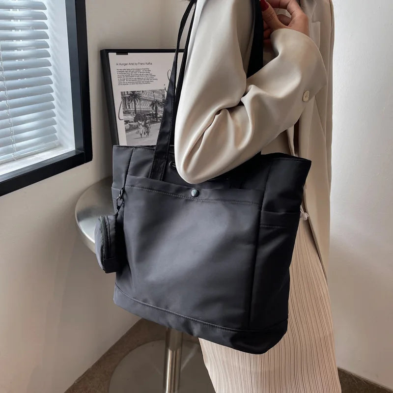 Women's Large Canvas Tote Bag Designer Handbag Casual Shoulder Shopper