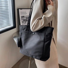 Women's Large Canvas Tote Bag Designer Handbag Casual Shoulder Shopper