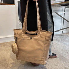 Women's Large Canvas Tote Bag Designer Handbag Casual Shoulder Shopper