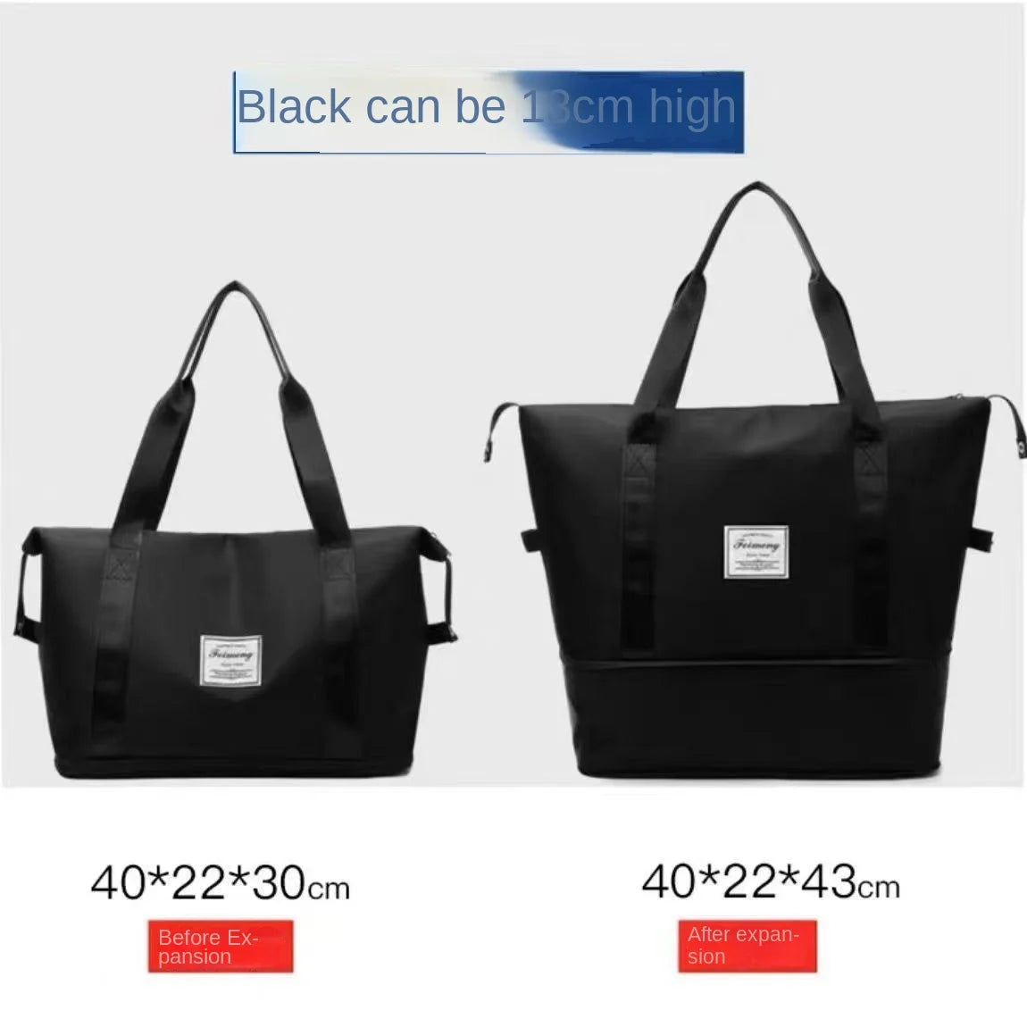Women's Large Capacity Travel Bag Short Distance Luggage Bag Portable