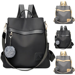 Women's Travel Backpack Large Capacity Water Bottle Mini Leather Purse