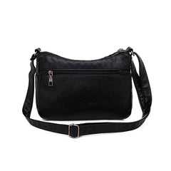 Women's Leather Casual Shoulder Bags Multi-layer Crossbody Handbag