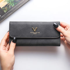 Women's Leather Wallet Purses Mobile Phone Purse