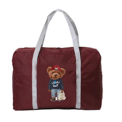 Women's Bear Zipper Travel Bag Organizer Waterproof Handbag