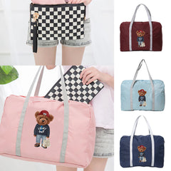 Women's Bear Zipper Travel Bag Organizer Waterproof Handbag
