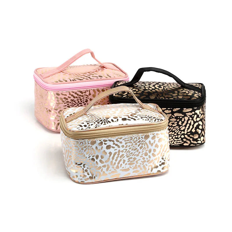 Leopard Print Make-Up Bag Travel Portable Storage Wash Bag