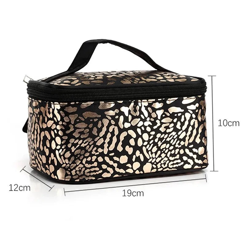 Leopard Print Make-Up Bag Travel Portable Storage Wash Bag