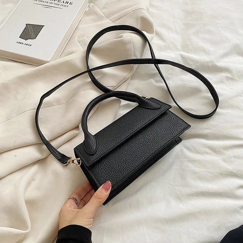 Women's Lichee Pattern Purses Handbags PU Leather Retro Shoulder Crossbody