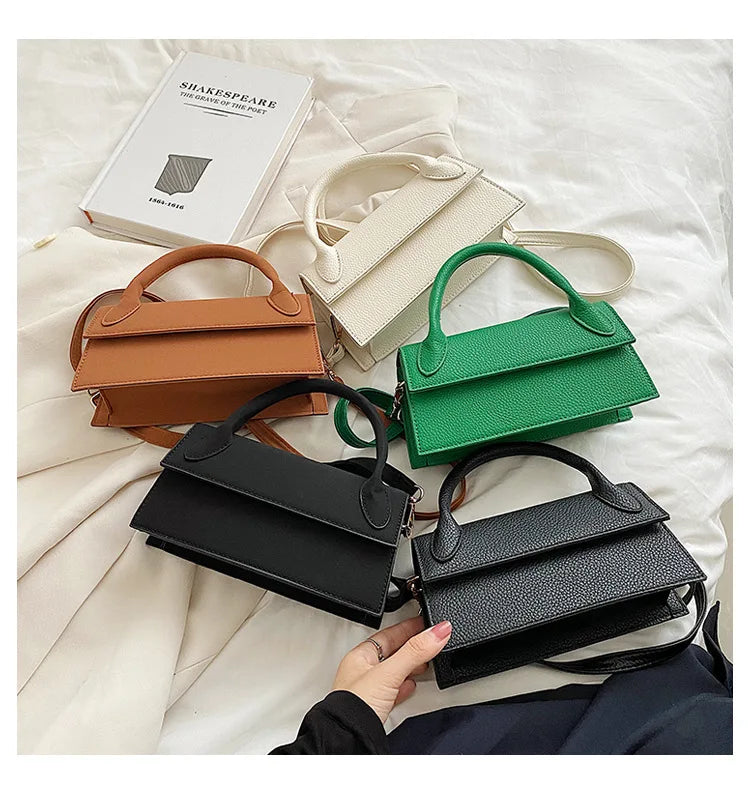 Women's Lichee Pattern Purses Handbags PU Leather Retro Shoulder Crossbody