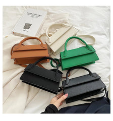 Women's Lichee Pattern Purses Handbags PU Leather Retro Shoulder Crossbody