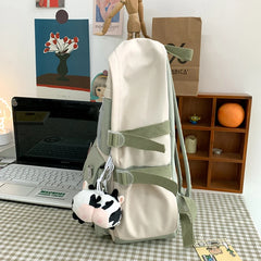 Women's Lightweight Backpack Candy Schoolbag Shoulder Student Bag For