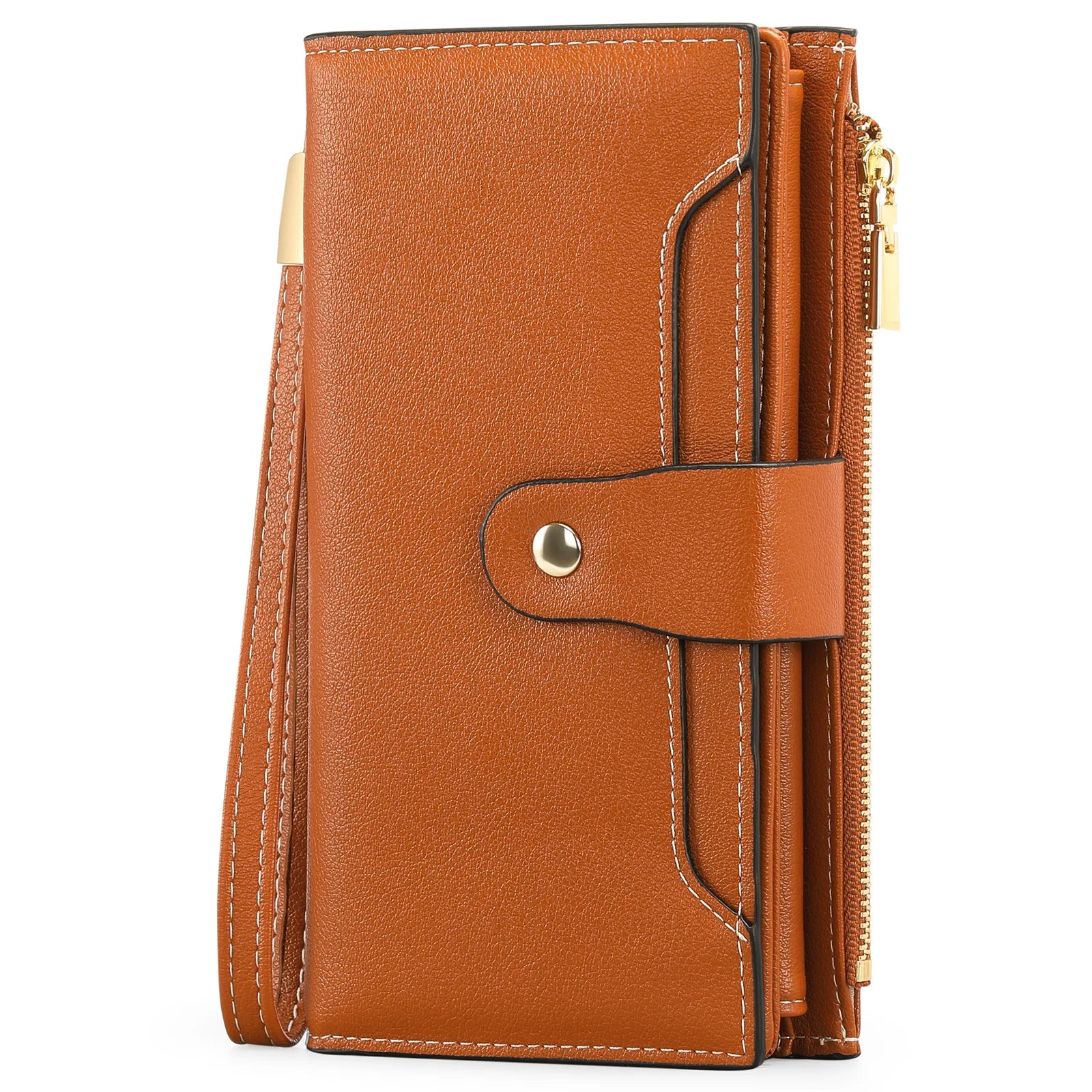 Women's Long Leather Clutch Purse Cellphone Bag Coin Wallet