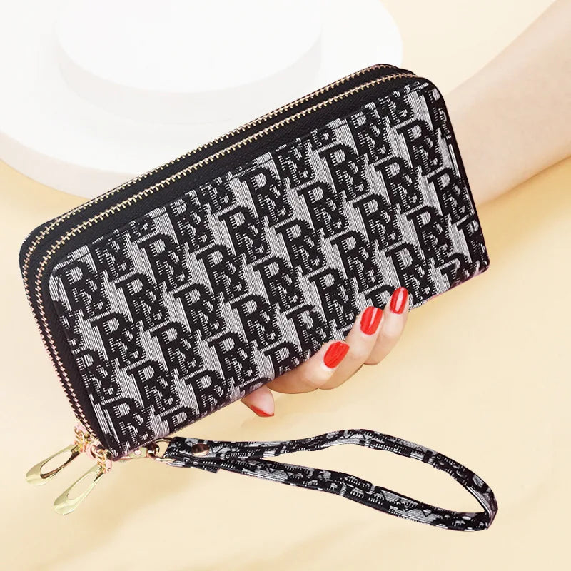 Women's Long Wallet Mobile Phone Purse Ladies Frosted Clutch Bag