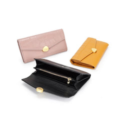 Crocodile Pattern Leather Long Wallet Women's Hand Wallet