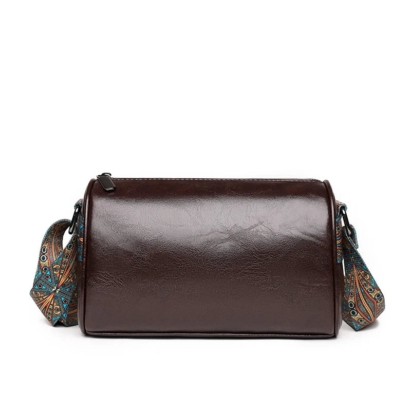 Famous Shoulder Bag Lock Chain Wide Straps Crossbody