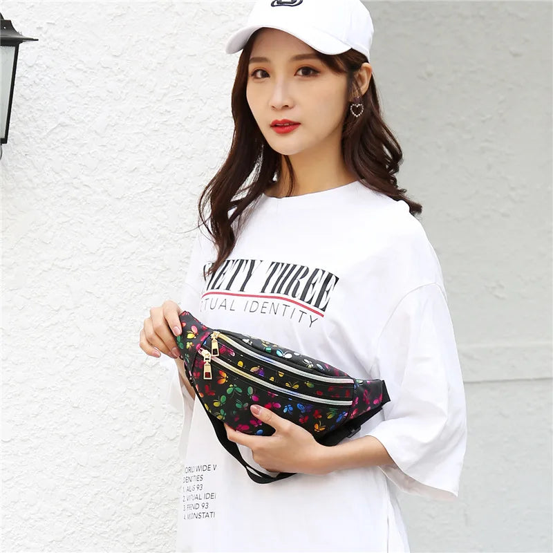 Women's Belt Waist Bag Hip Belly Phone Chain Wallet