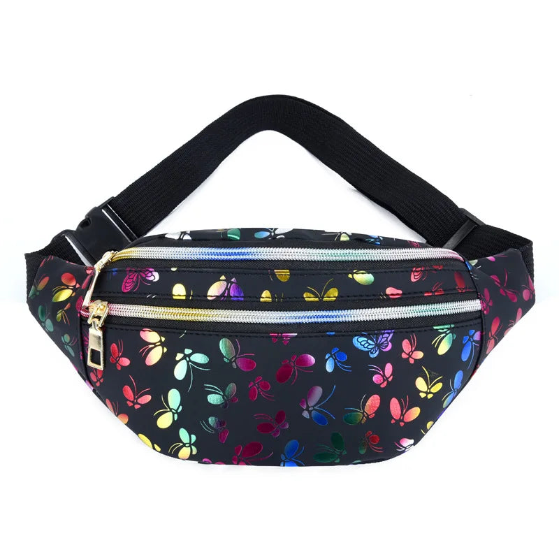 Women's Belt Waist Bag Hip Belly Phone Chain Wallet