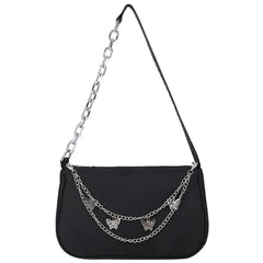 Women's Retro Shoulder Bag Nylon Female Shopping Purse