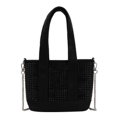 Women's Diamond Bucket Tote Bag Chain Shoulder Crossbody Bags
