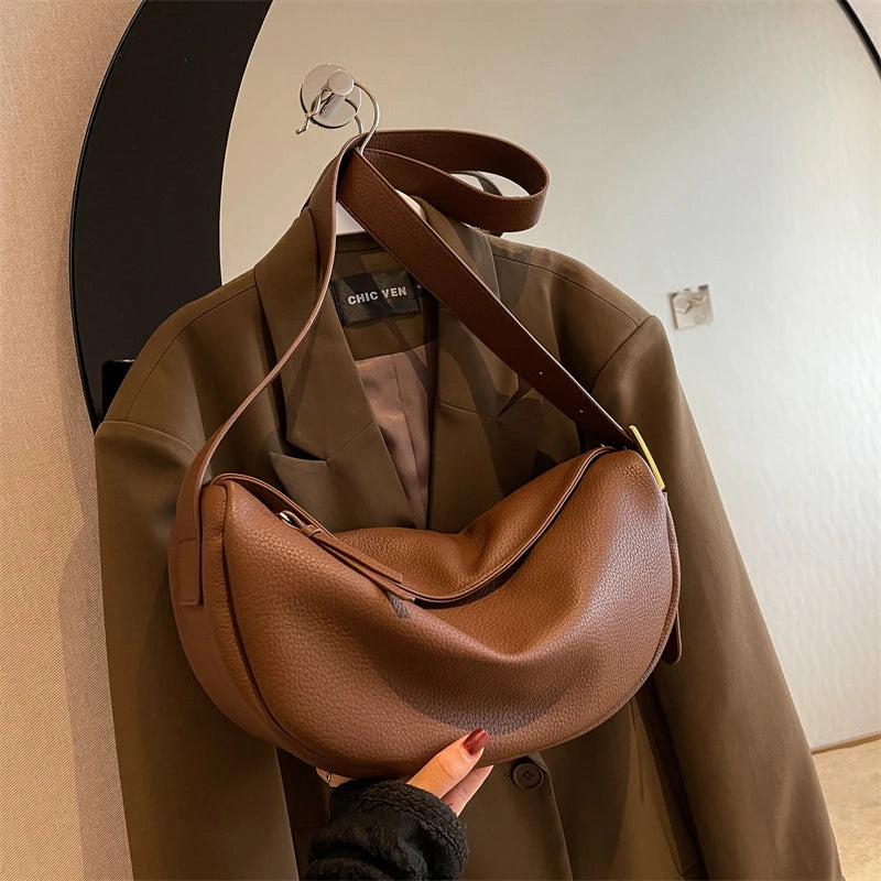 Women's Soft Leather Shoulder Bag Casual Sac Crossbody Bags