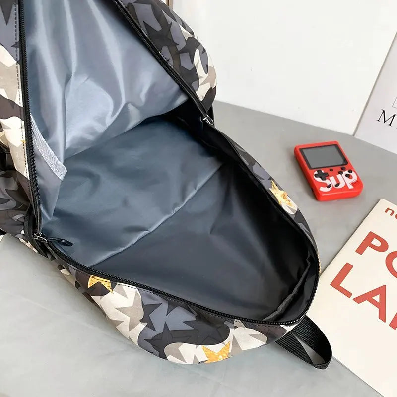 Camouflage Printing Backpack School Bag for Teens