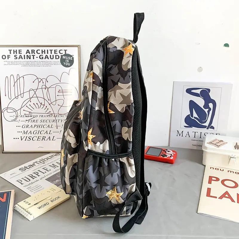 Camouflage Printing Backpack School Bag for Teens