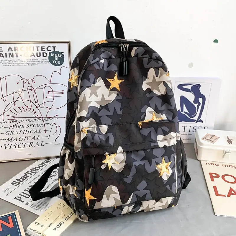 Camouflage Printing Backpack School Bag for Teens