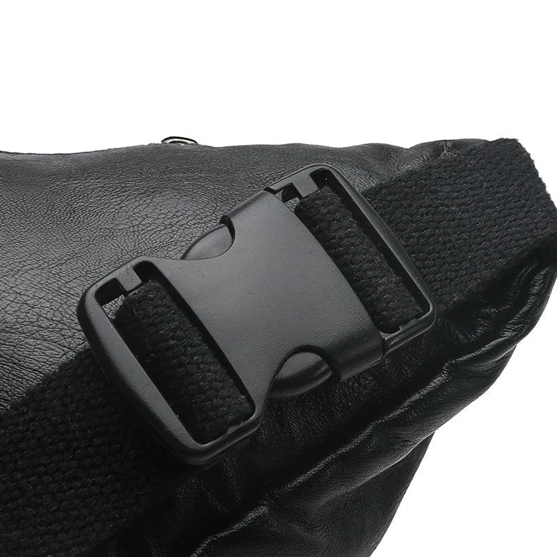 Women's Men's Chest Bag Pu Messenger Bag Shoulder Bag Large Capacity