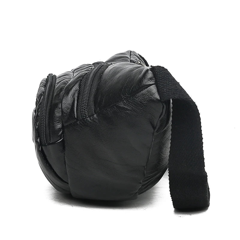 Women's Men's Chest Bag Pu Messenger Bag Shoulder Bag Large Capacity