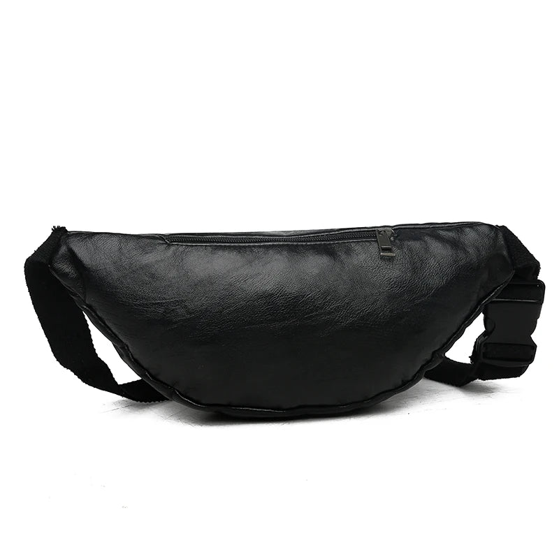 Women's Men's Chest Bag Pu Messenger Bag Shoulder Bag Large Capacity