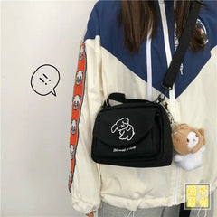 Canvas Envelope Messenger Bag Sweet Cartoon Shoulder Bag