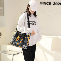 Women's Waterproof Nylon Messenger Bag Large Handbag