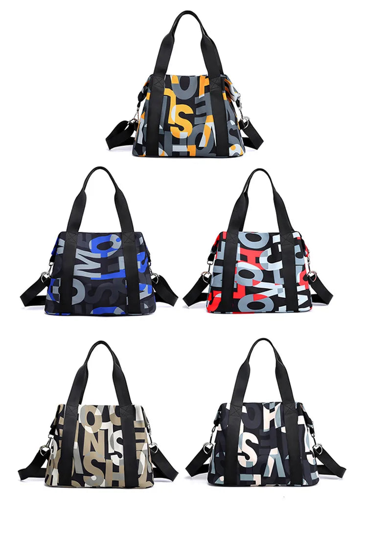 Women's Waterproof Nylon Messenger Bag Large Handbag
