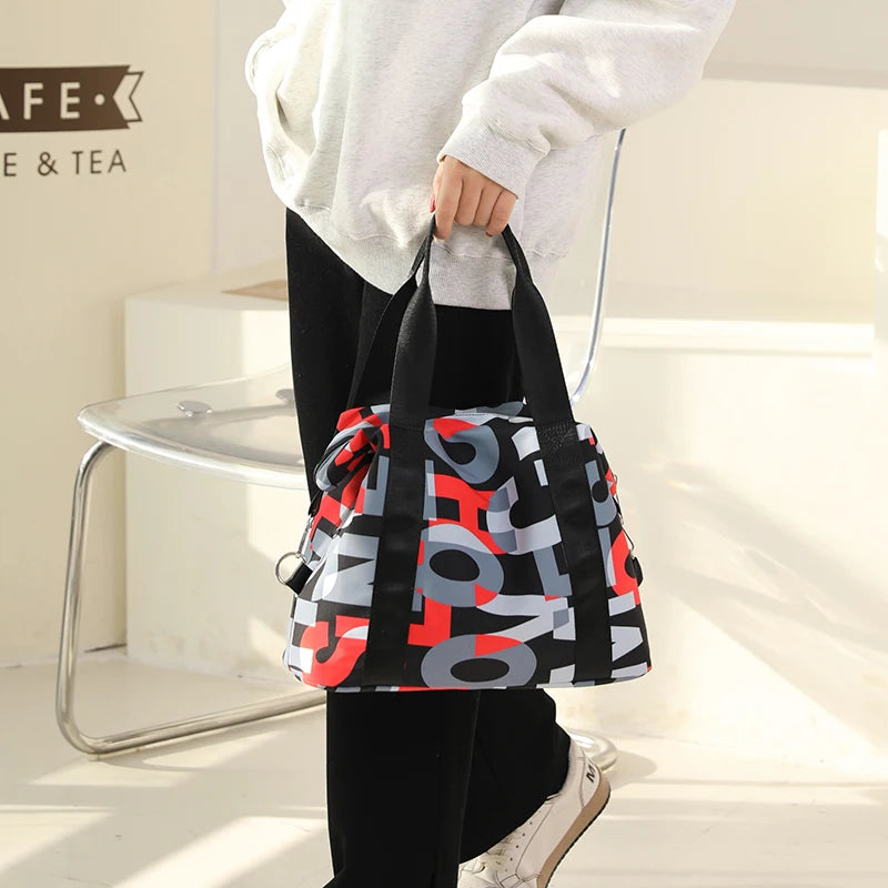 Women's Waterproof Nylon Messenger Bag Large Handbag