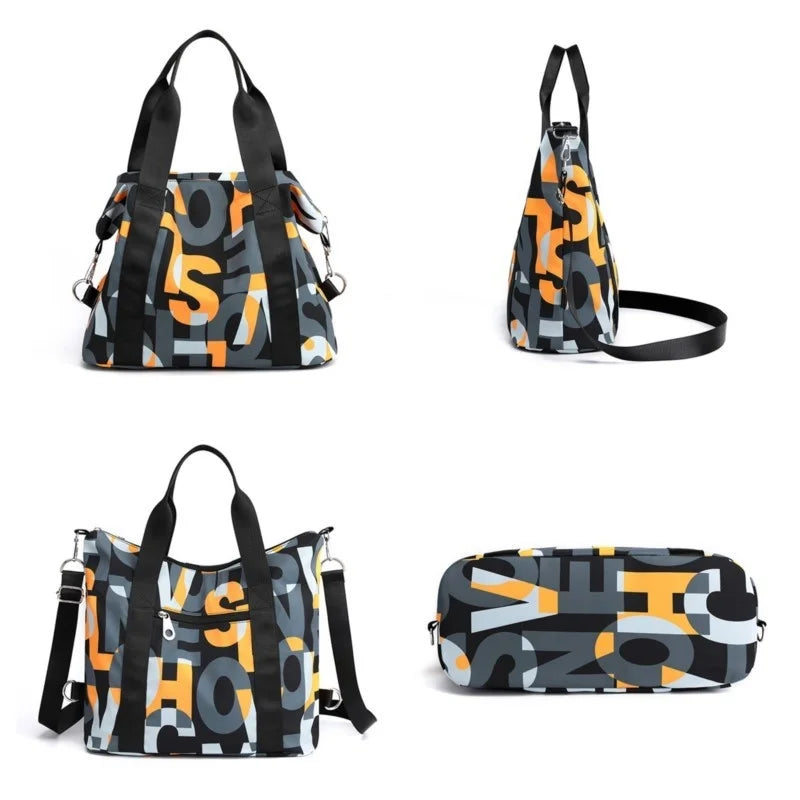 Women's Waterproof Nylon Messenger Bag Shoulder Tote Large Handbag
