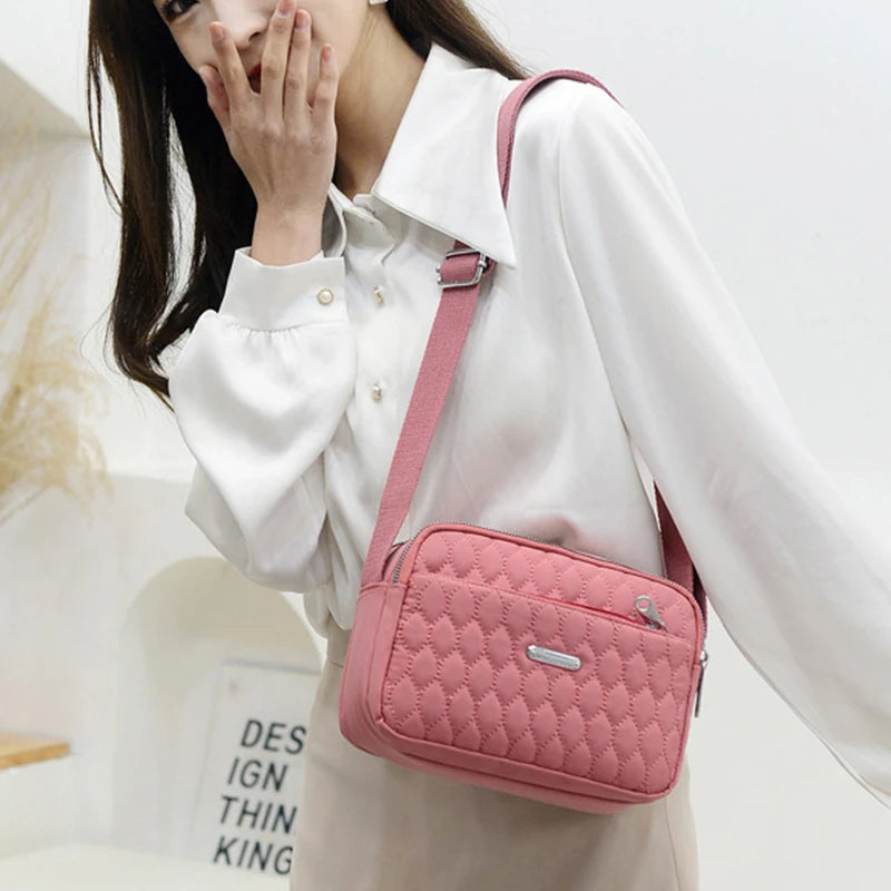 Women's Waterproof Messenger Bag Crossbody Tote Small Handbag